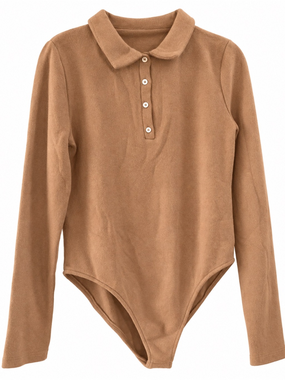 Zara Long-Sleeve Sweater Polo Bodysuit